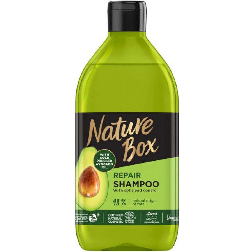 Шампунь Nature Box для відновлення волосся з маслом авокадо 385 мл (9000101215762) - зображення 1