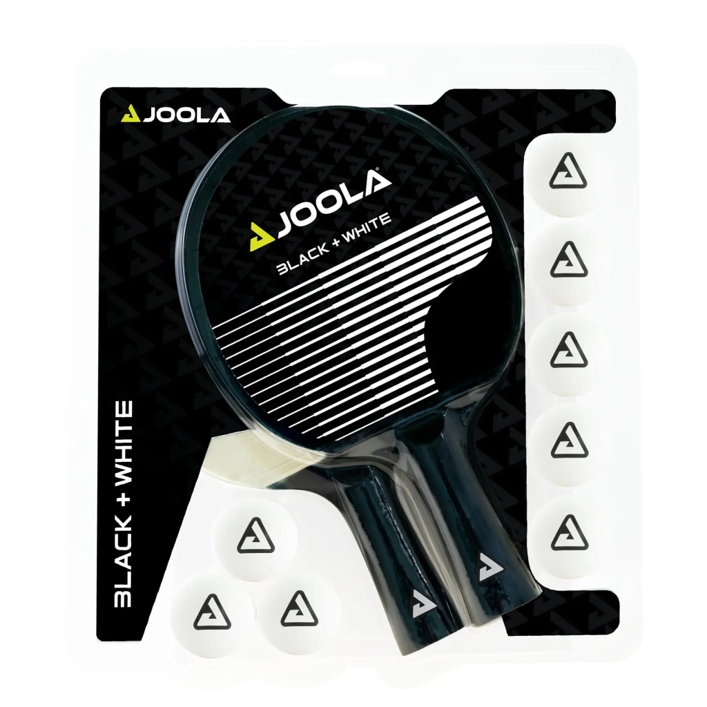 Комплект для настільного тенісу Joola Black White 2 Bats 8 Balls (54817) (930799) - зображення 2