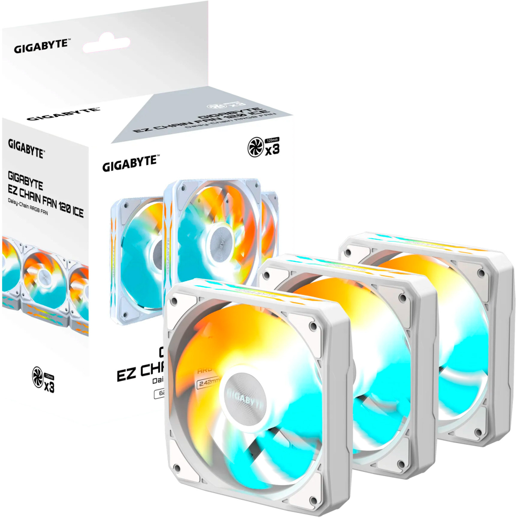 Кулер до корпусу GIGABYTE GP-GBT EZFAN1203 ICE - зображення 6