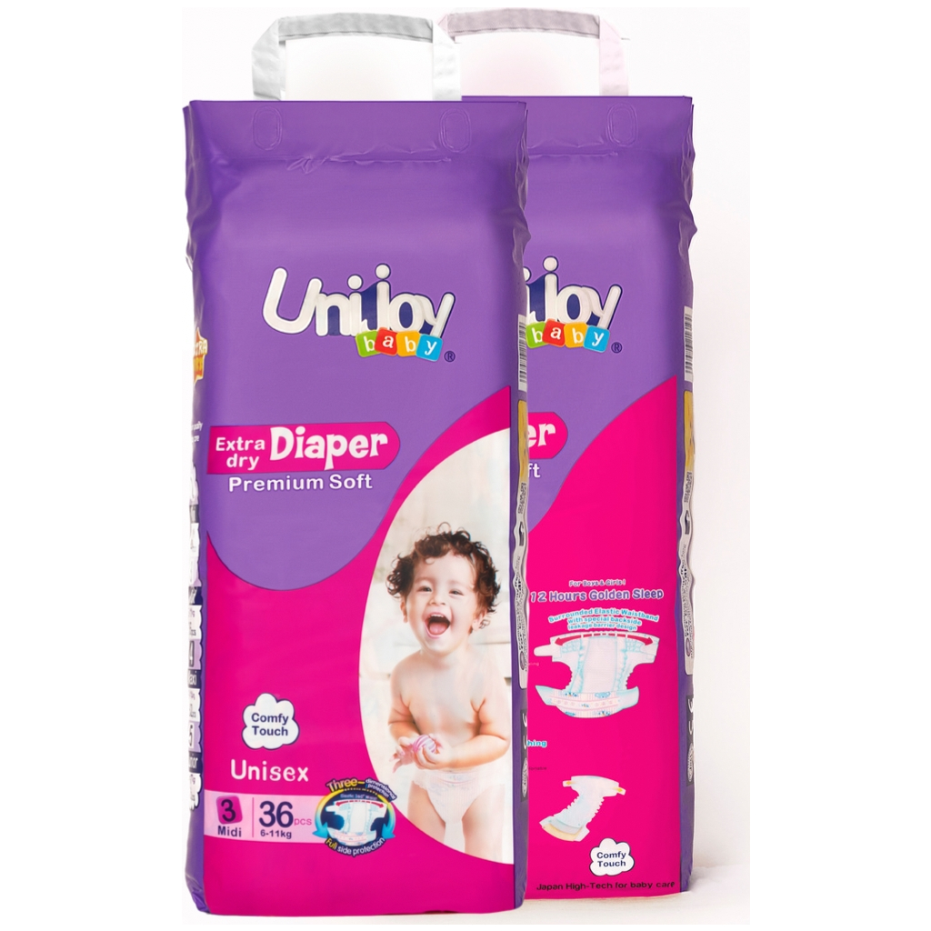 Підгузки Unijoy baby Soft М 3 (6-11 кг) 36 шт (6998526216187) - зображення 3