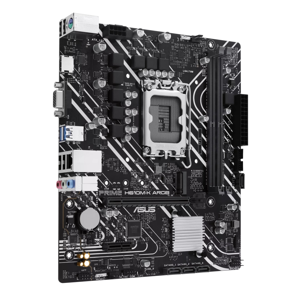 Материнська плата ASUS PRIME H610M-K ARGB - зображення 2