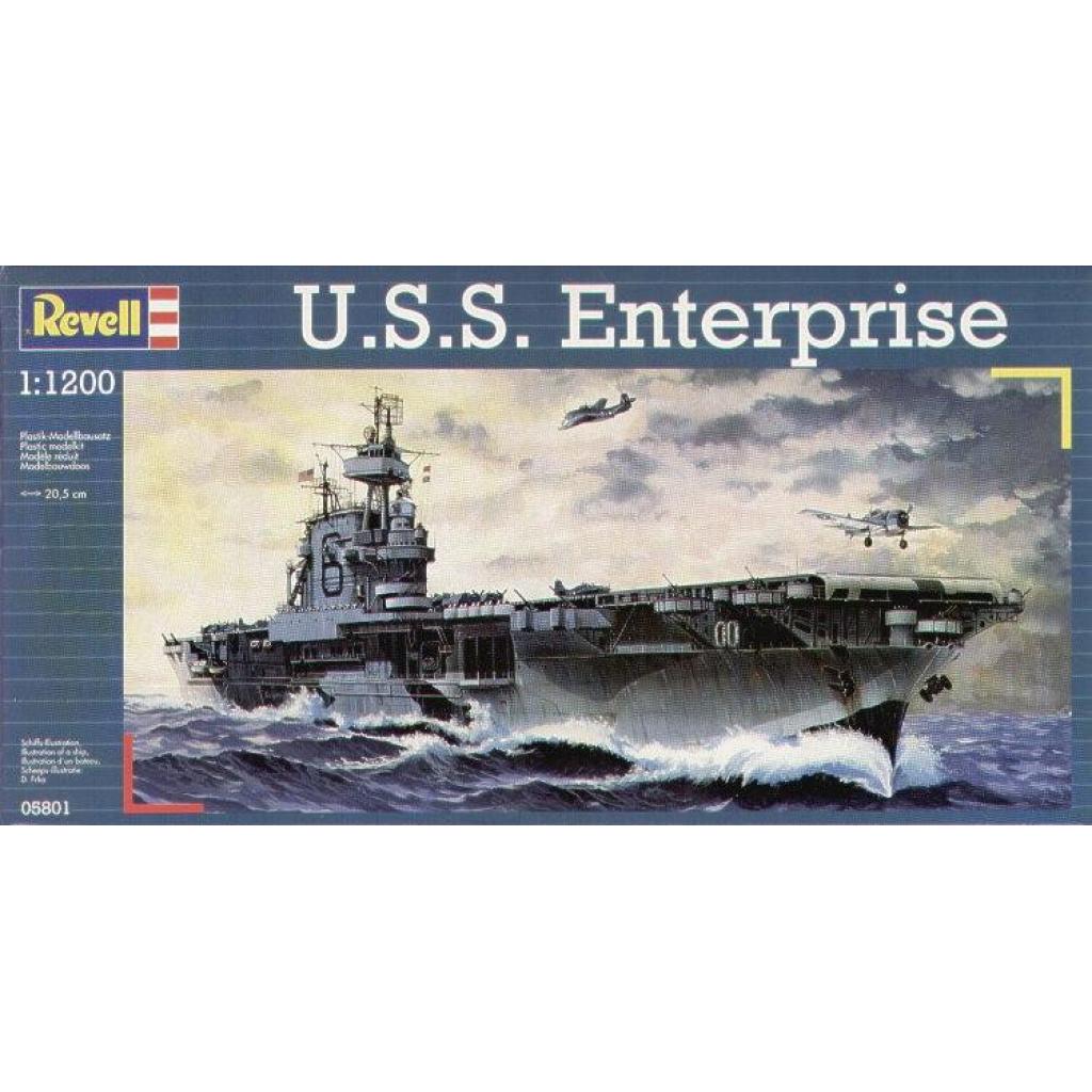 Збірна модель Revell Авіаносець U.S.S. Enterprise 1:1200 (5801) - зображення 1