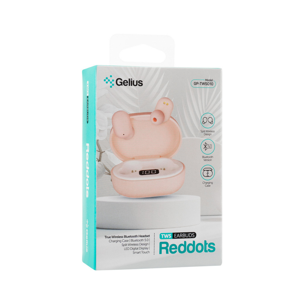 Навушники Gelius Pro Reddots TWS Earbuds GP-TWS010 Pink (00000082298) - зображення 4