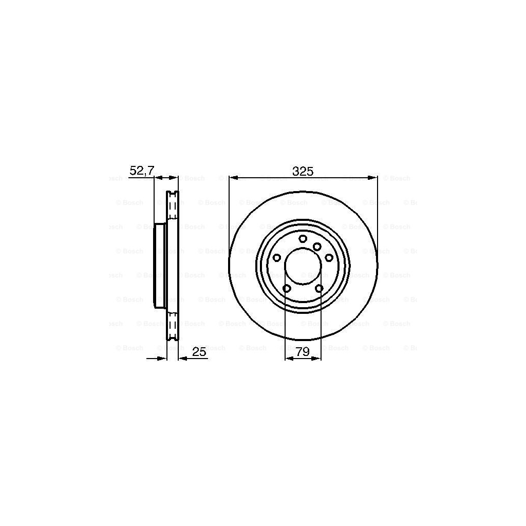 Гальмівний диск Bosch 0 986 478 012 - зображення 5