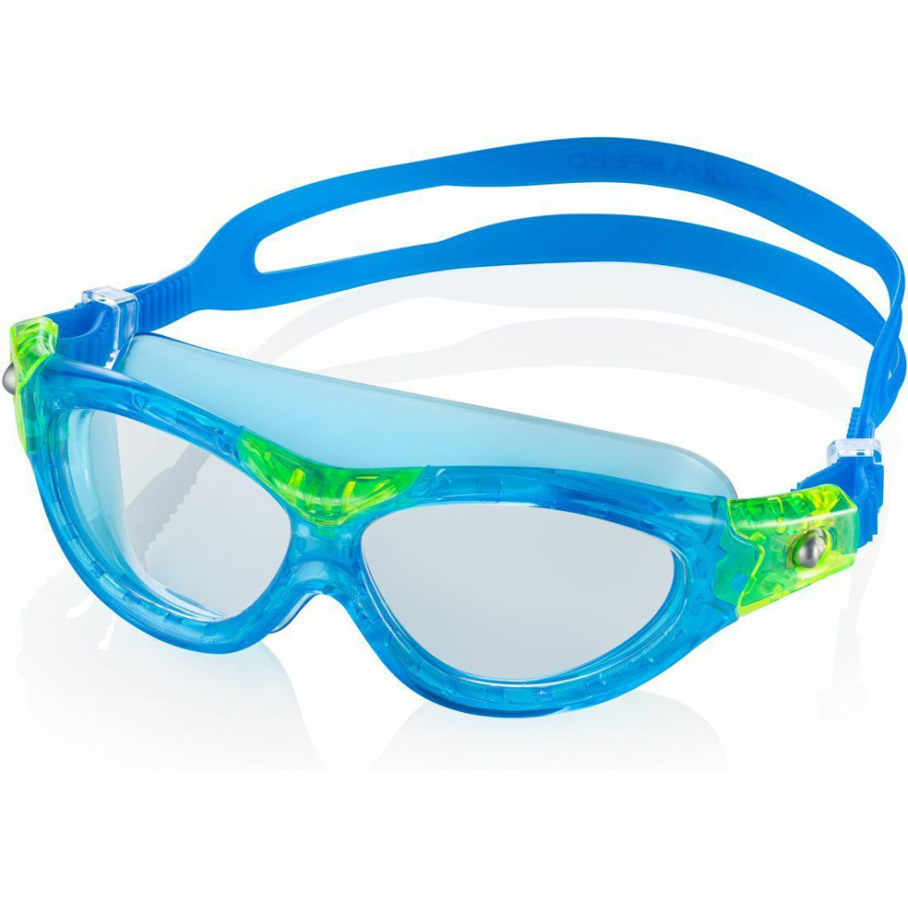 Окуляри для плавання Aqua Speed Marin Kid 215-02 9020 блакитний/зелений OSFM (5908217690203) - зображення 1