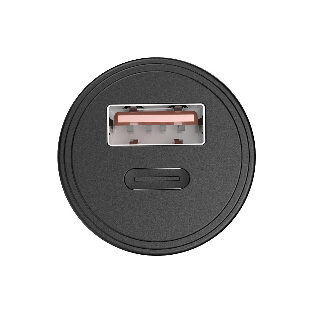 Зарядний пристрій Choetech Car USB-A/USB-C 30W QC3.0/PD (TC0006-V2-BK) - зображення 4