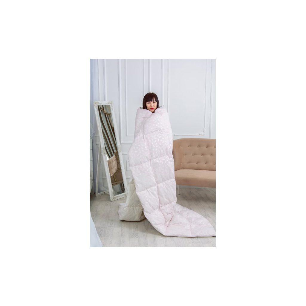Ковдра MirSon пухова №1832 Bio-Pink 70% пух літо 200x220 см (2200003013122) - зображення 6