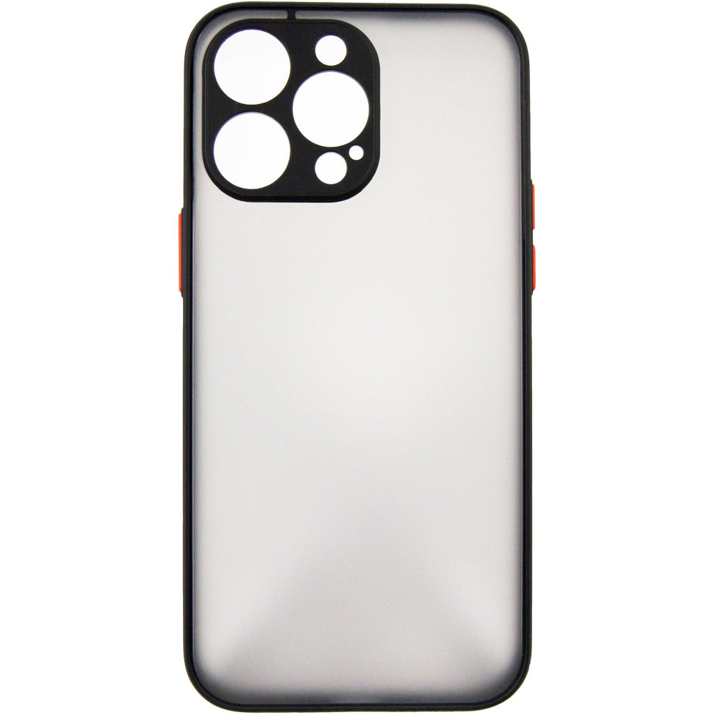 Чохол до мобільного телефона Dengos Matte iPhone 15 Pro Max (black) (DG-TPU-MATT-133) - зображення 1