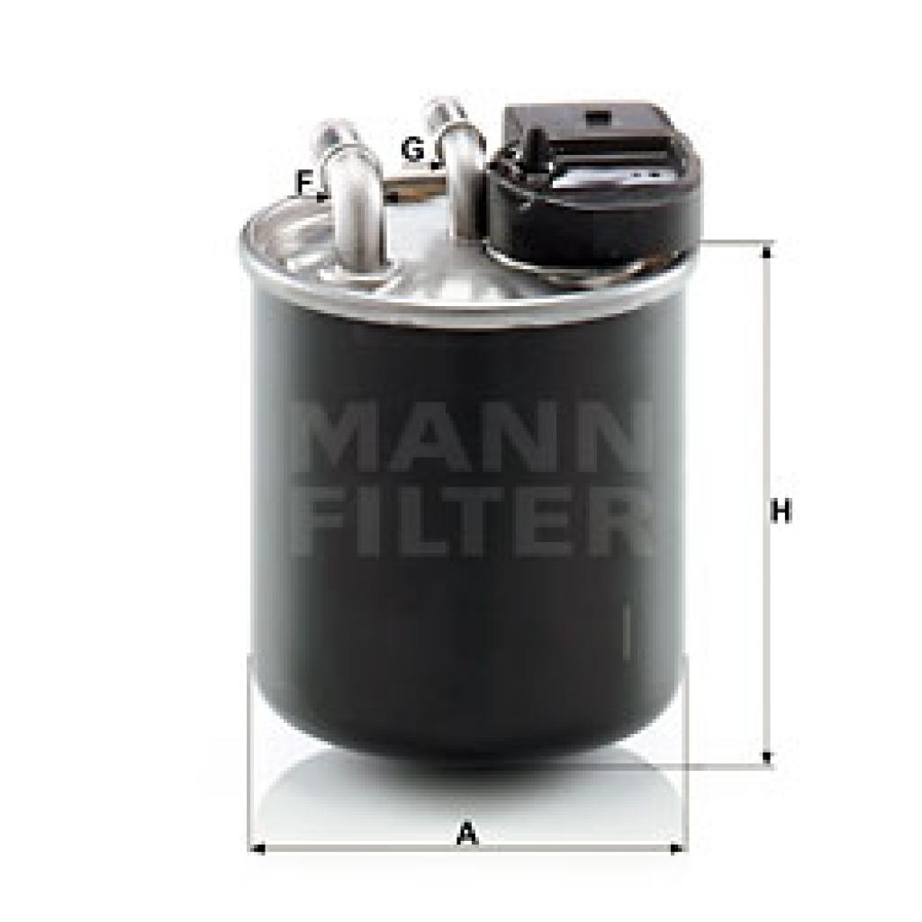 Фільтр паливний Mann WK820/20 - зображення 1