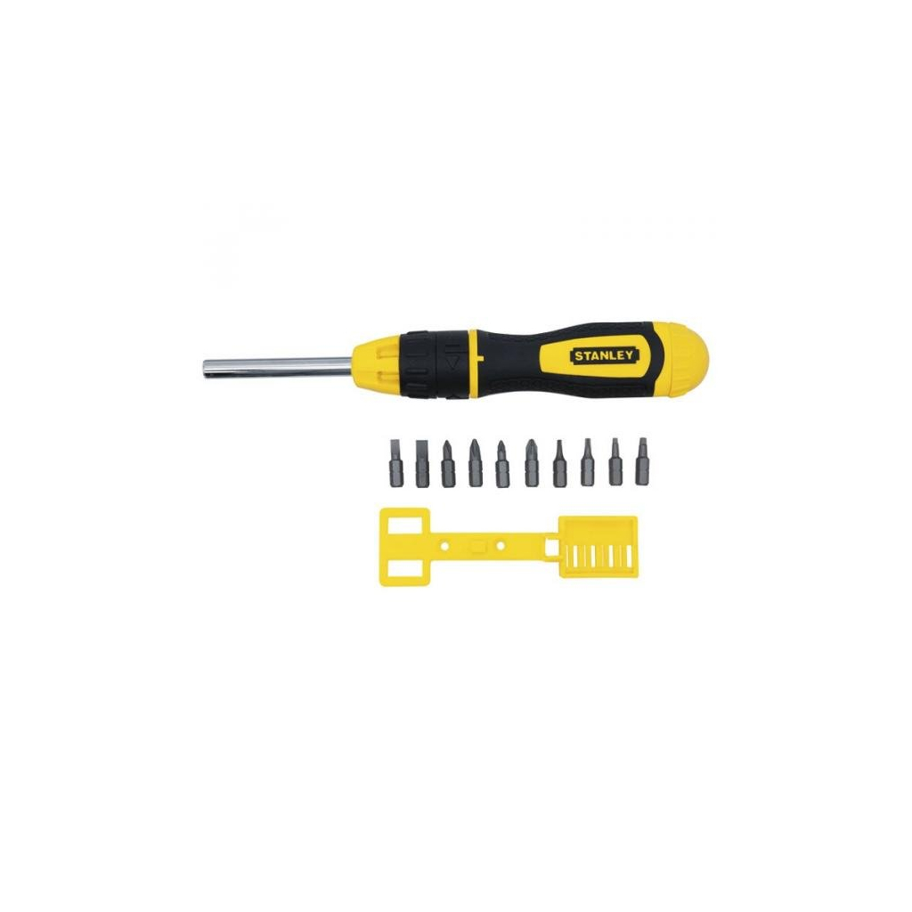 Викрутка Stanley Multibit реверсивна з 10-ма змінними бітами (0-68-010) - зображення 1
