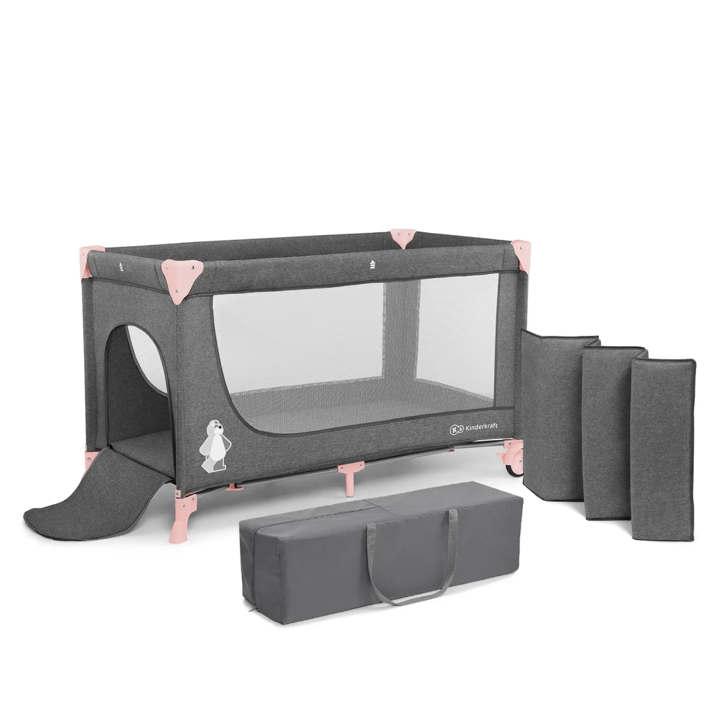 Ліжечко Kinderkraft манеж Joy Pink (5902533911257) - зображення 7
