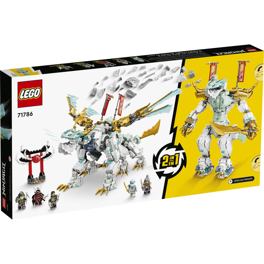 Конструктор LEGO Ninjago Істота Крижаний Дракон Зейна 973 деталі (71786) - зображення 5