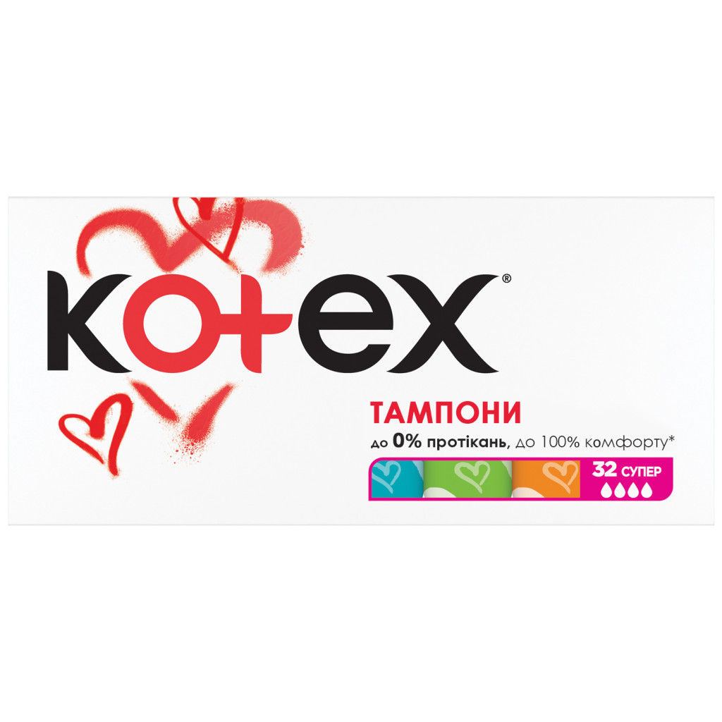 Тампони Kotex Super 32 шт. (5029053562605/5029053035758) - зображення 2