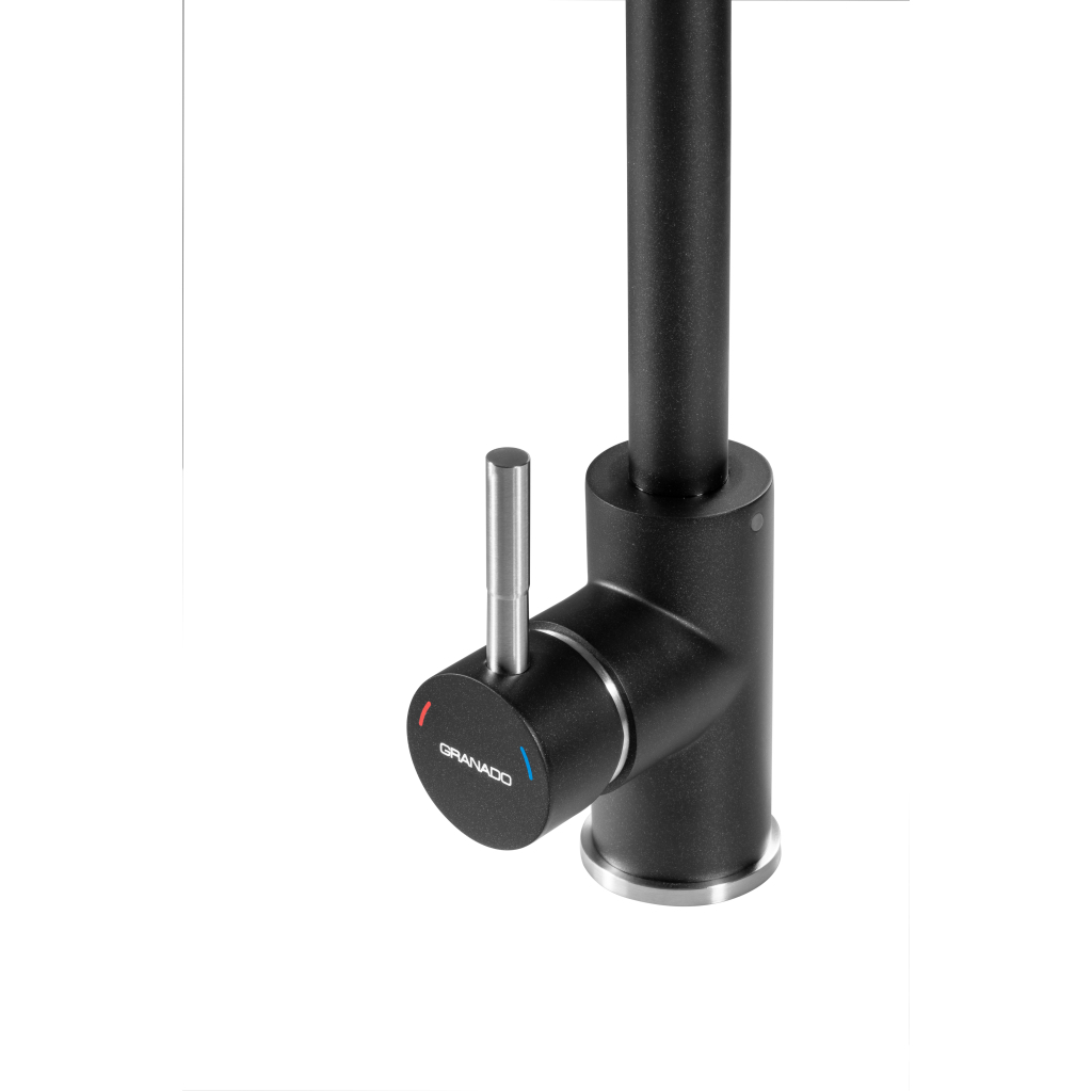 Змішувач GRANADO Oviedo LUX black shine (gz0201L) - зображення 4