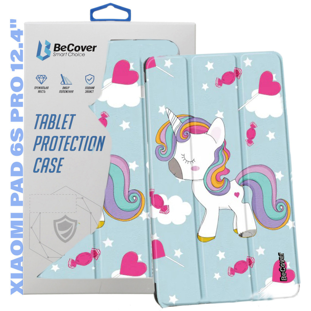 Чохол до планшета BeCover Smart Case Xiaomi Pad 6S Pro 12.4" Unicorn (711089) - зображення 1