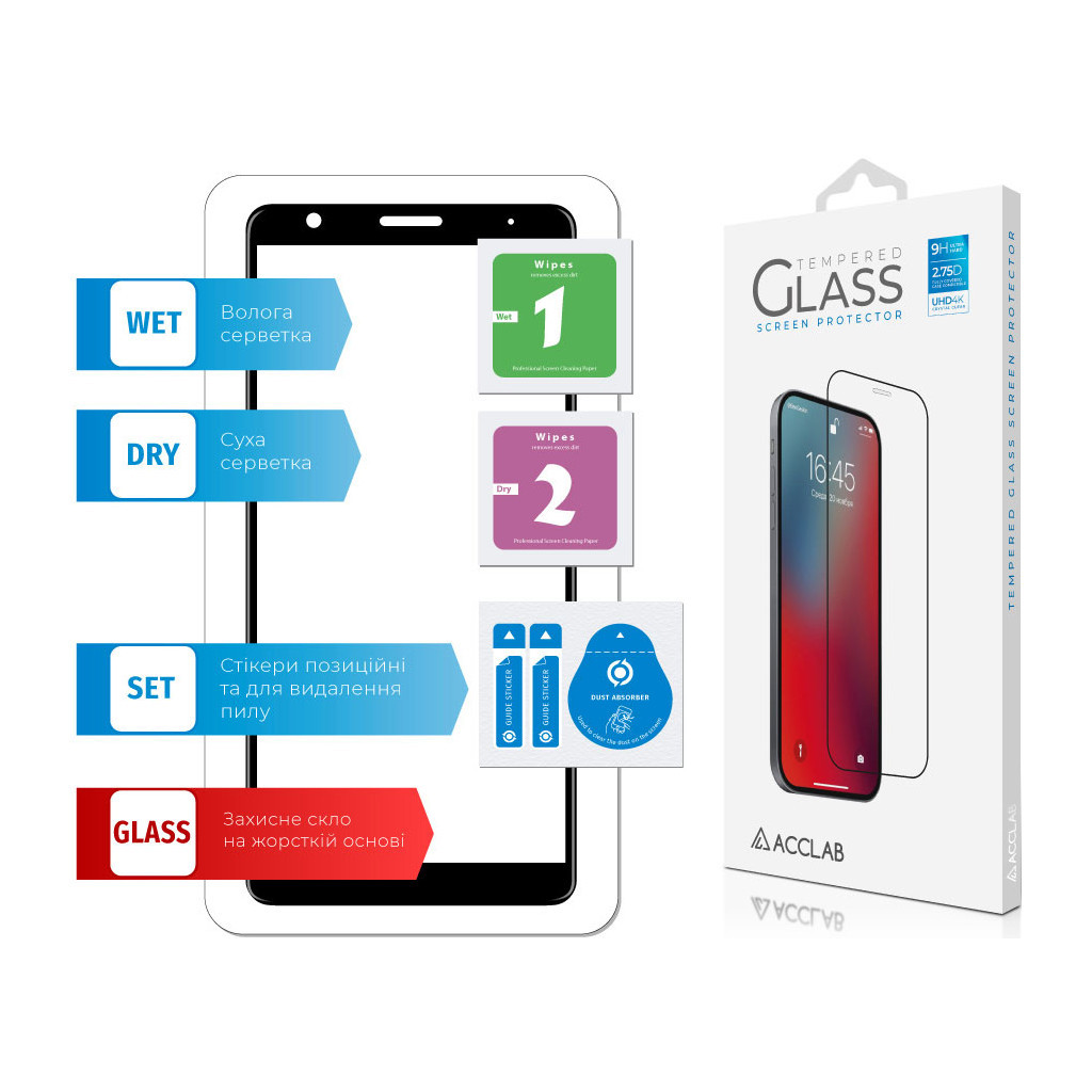 Скло захисне ACCLAB Full Glue ZTE L210 (1283126508943) - зображення 6