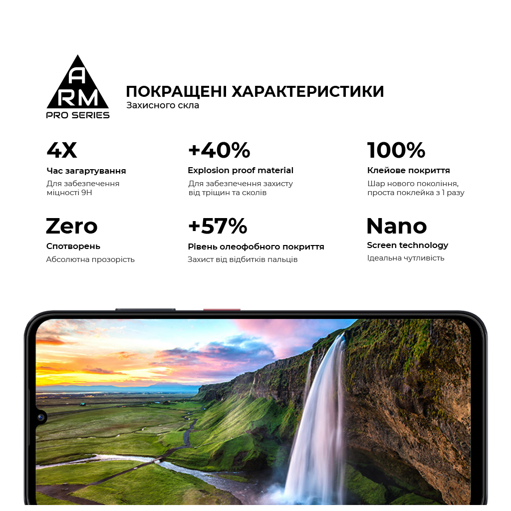Скло захисне Armorstandart Pro ZTE Blade A35 4G / A55 4G Black (ARM81349) - зображення 5