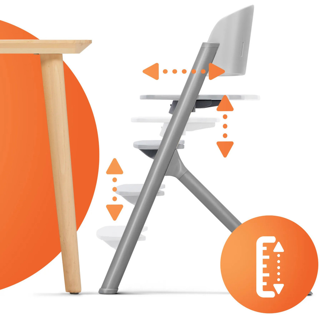 Стілець для годування Kinderkraft Igee Cloudy Grey (5902533919062) - зображення 10