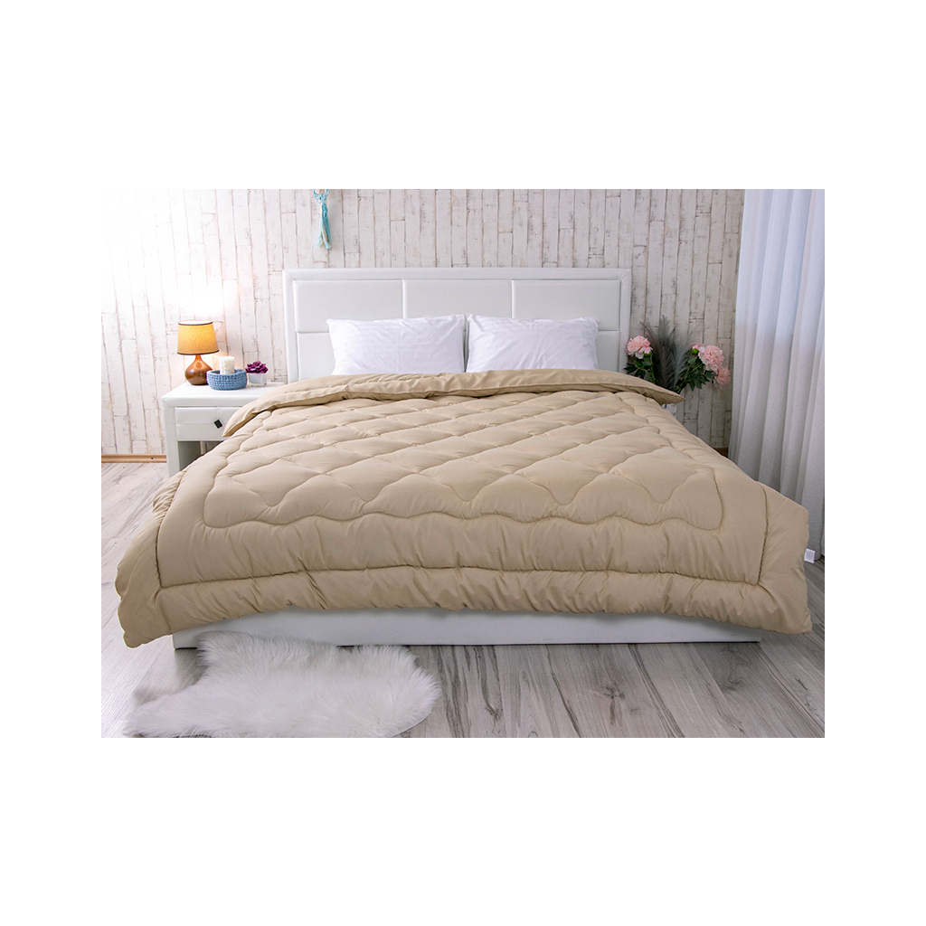 Ковдра Руно вовняна бежева 140 х 205 (321.52ПШУ_Бежевий) - зображення 4