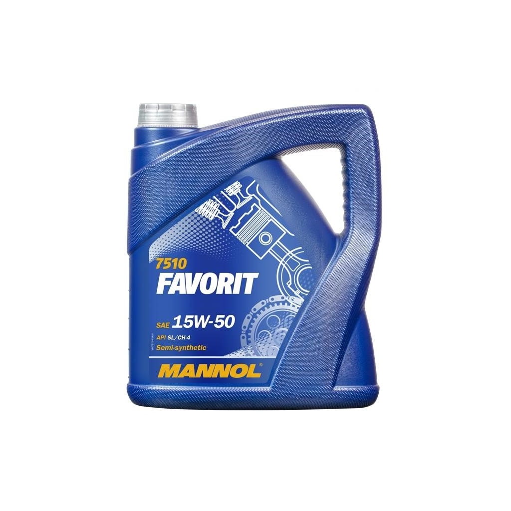 Моторна олива Mannol FAVORIT 4л 15W-50 (MN7510-4) - зображення 1