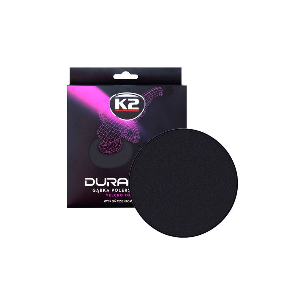 Губка для миття K2 з липучкою для полірування, чорна (фінішна) (L614) - зображення 4
