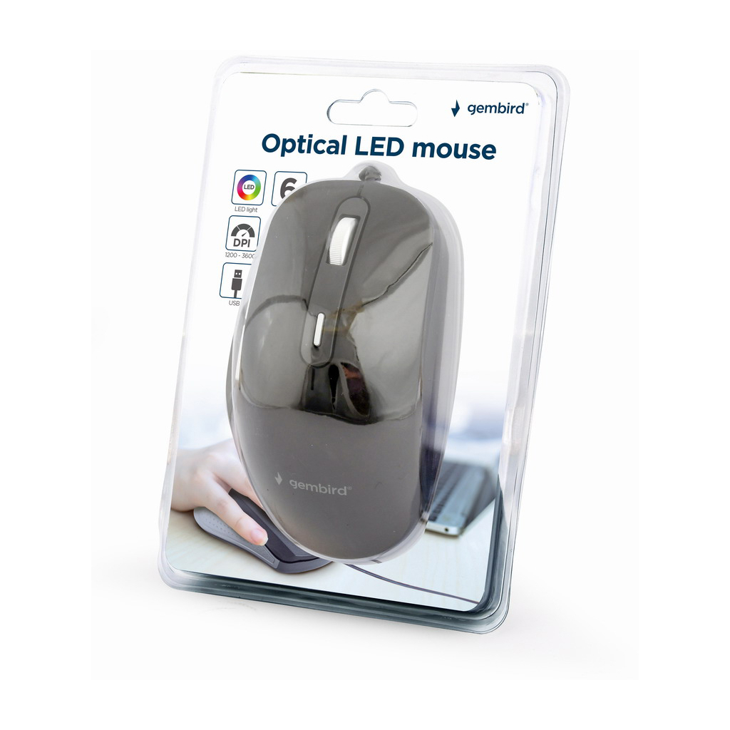 Мишка Gembird MUS-6B-02 USB Black (MUS-6B-02) - зображення 4