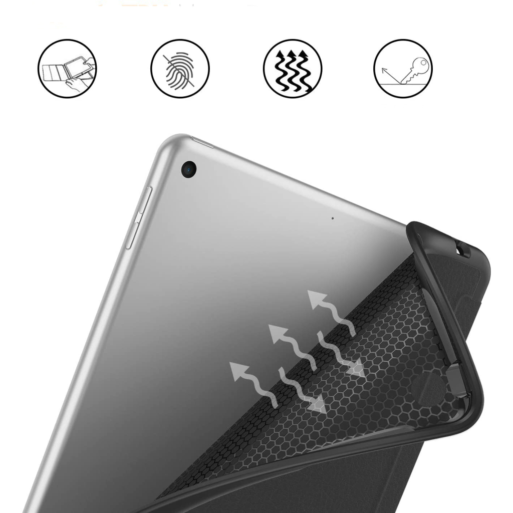 Чохол до планшета BeCover Tri Fold Soft TPU Silicone Apple iPad 10.2 2019/2020/2021 Black (706881) - зображення 4