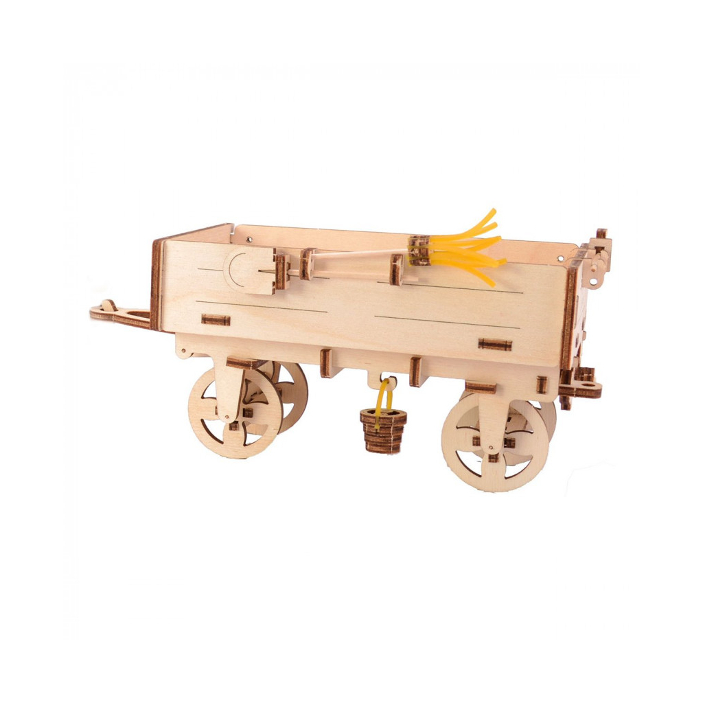 Збірна модель Ugears Причіп до трактора (6003178) - зображення 1