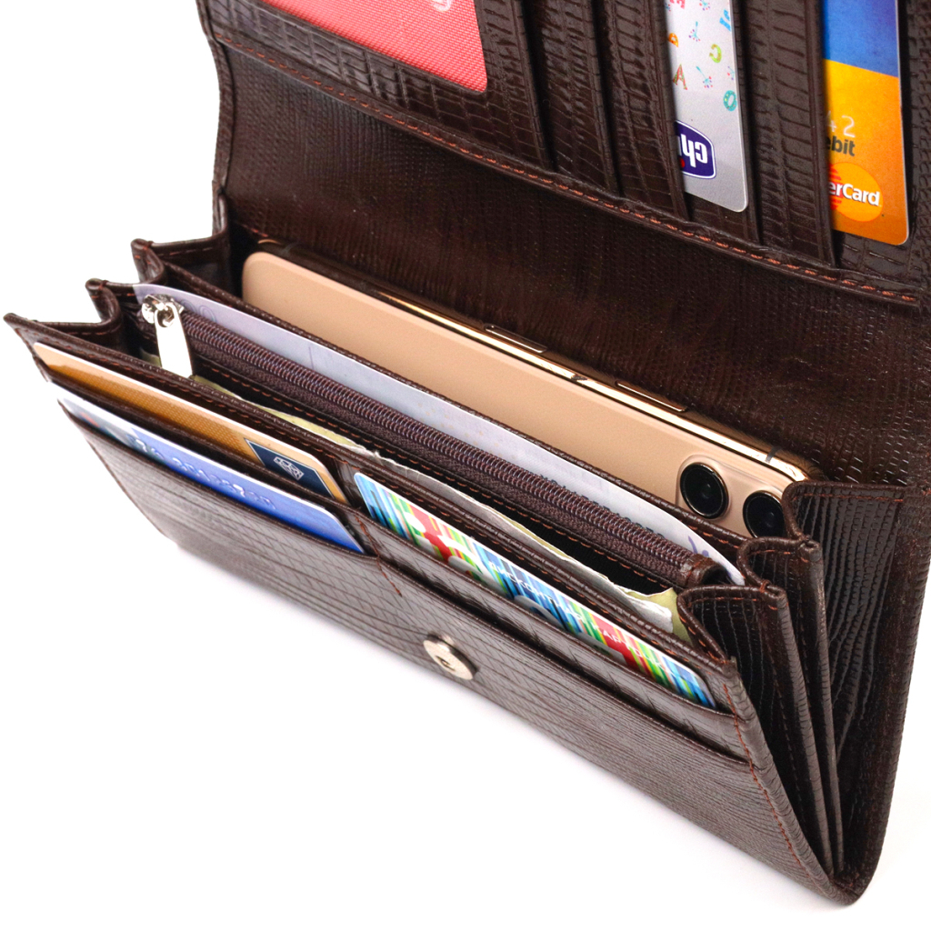 Гаманець Canpellini З натуральної шкіри Коричневий (21607) - зображення 6