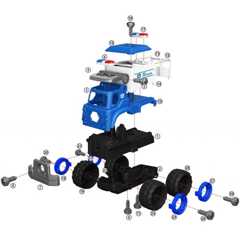 Конструктор Diy Spatial Creativity Поліцейська машина (CJ-1614174) - зображення 4