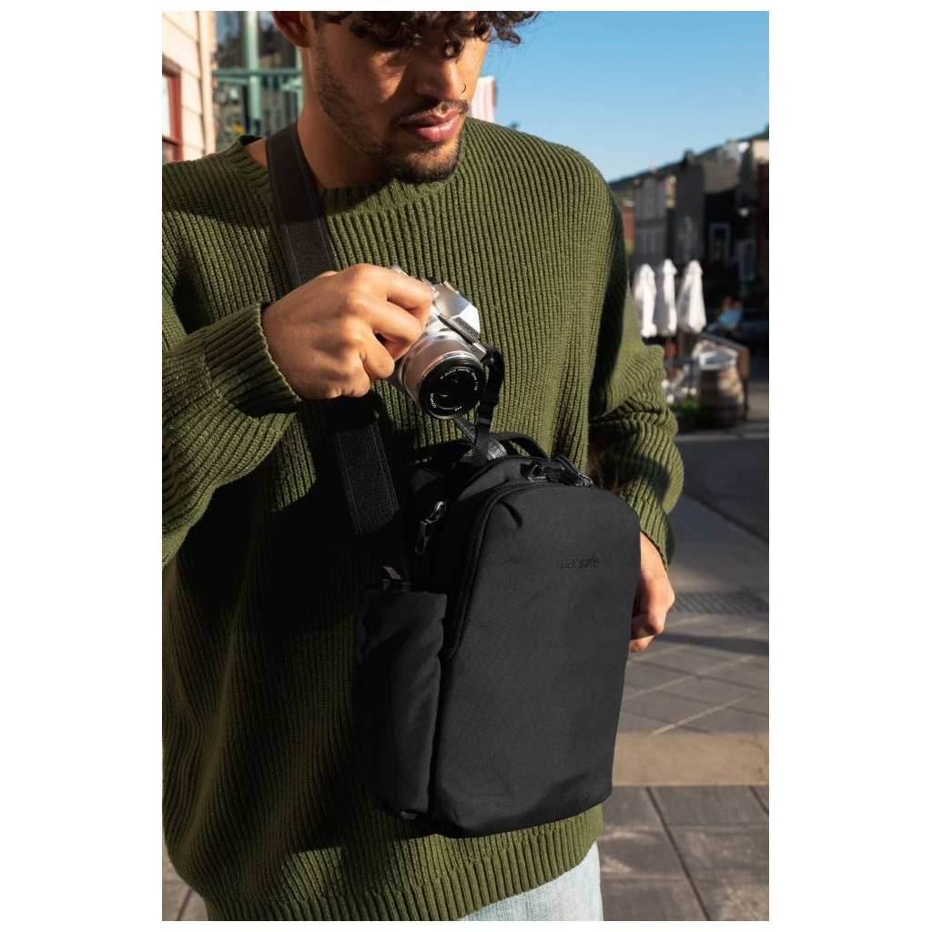 Сумка Pacsafe V Tour Crossbody Чорна (61110130) - зображення 10