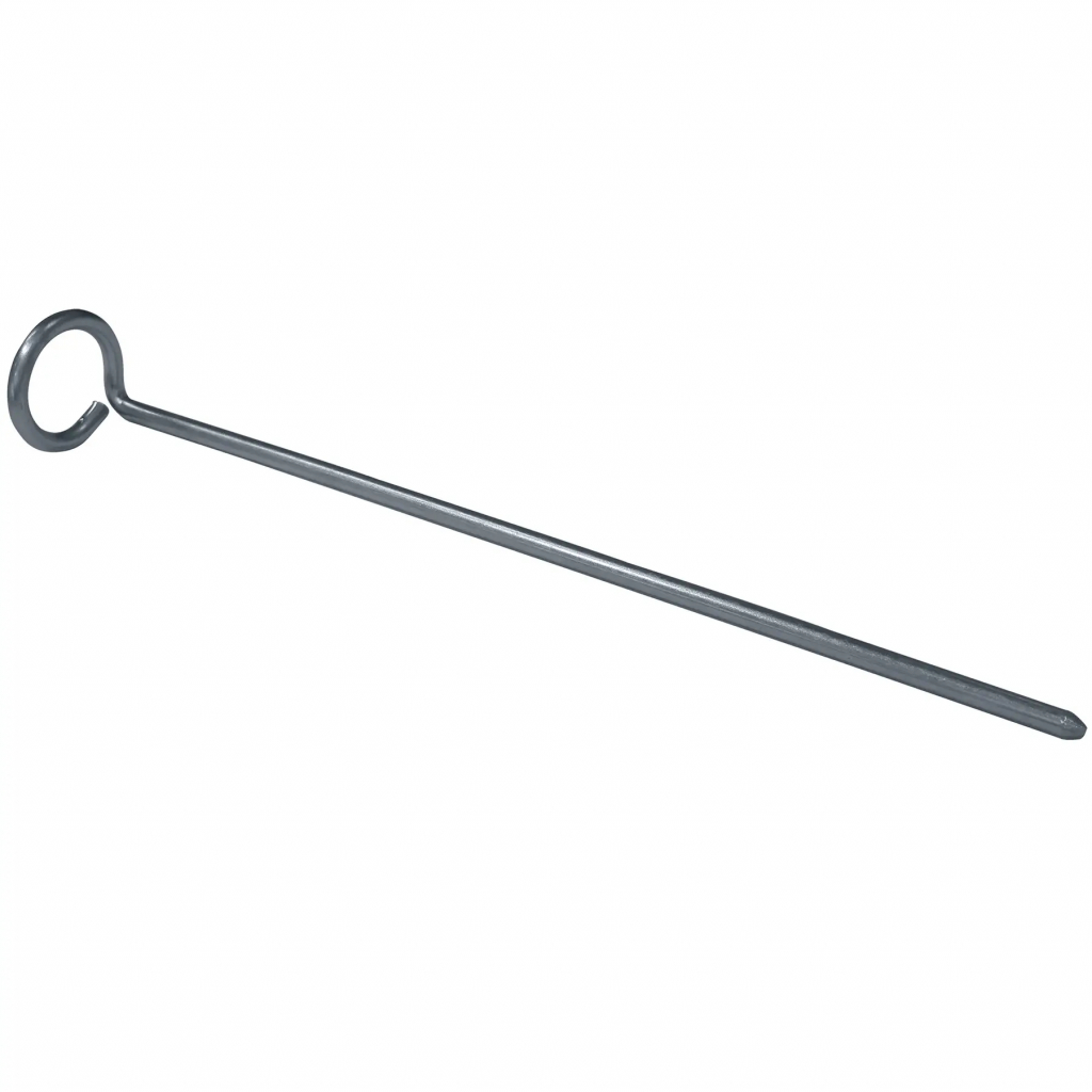 Комплект кілочків High Peak Steel Round Peg 20 см 6 шт Silver (928997) - зображення 2