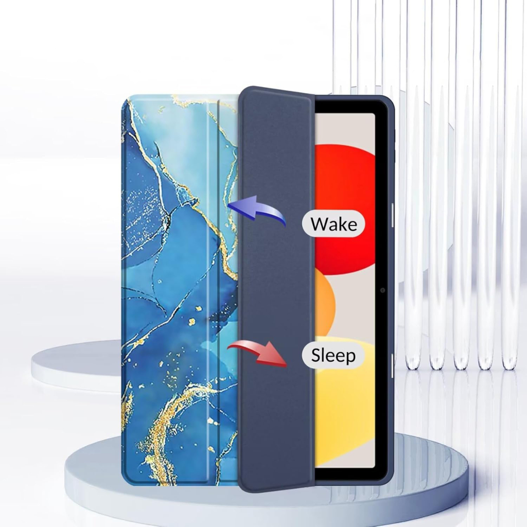 Чохол до планшета BeCover Soft Edge TPU Xiaomi Redmi Pad SE 8.7" Blue Marble (712572) - зображення 5