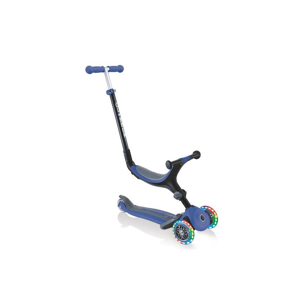 Самокат Globber Go up foldable plus синій з підсвічуванням (643-100) - зображення 1
