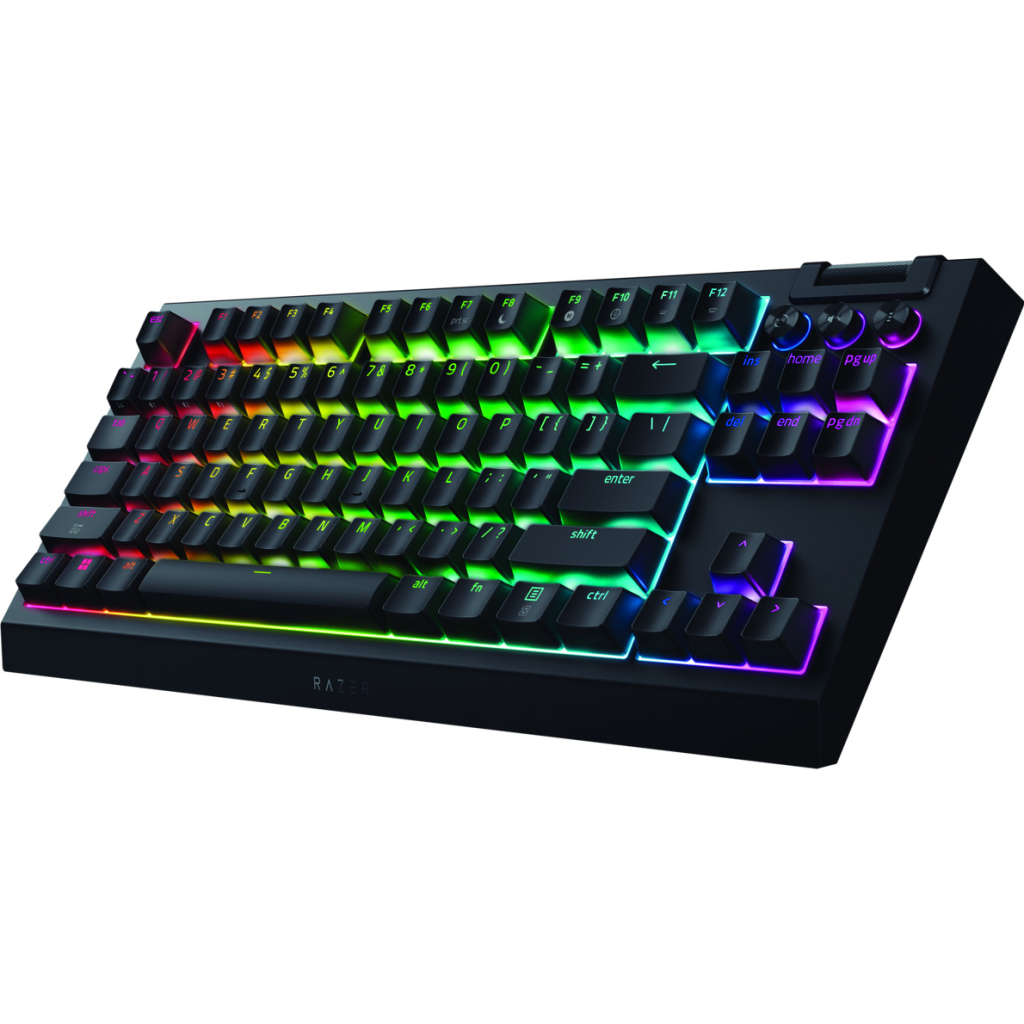 Клавіатура Razer BlackWidow V4 Low-Profile TKL Wireless/Bluetooth/USB Green switch UA Black (RZ03-05450500-R3M1) - зображення 4