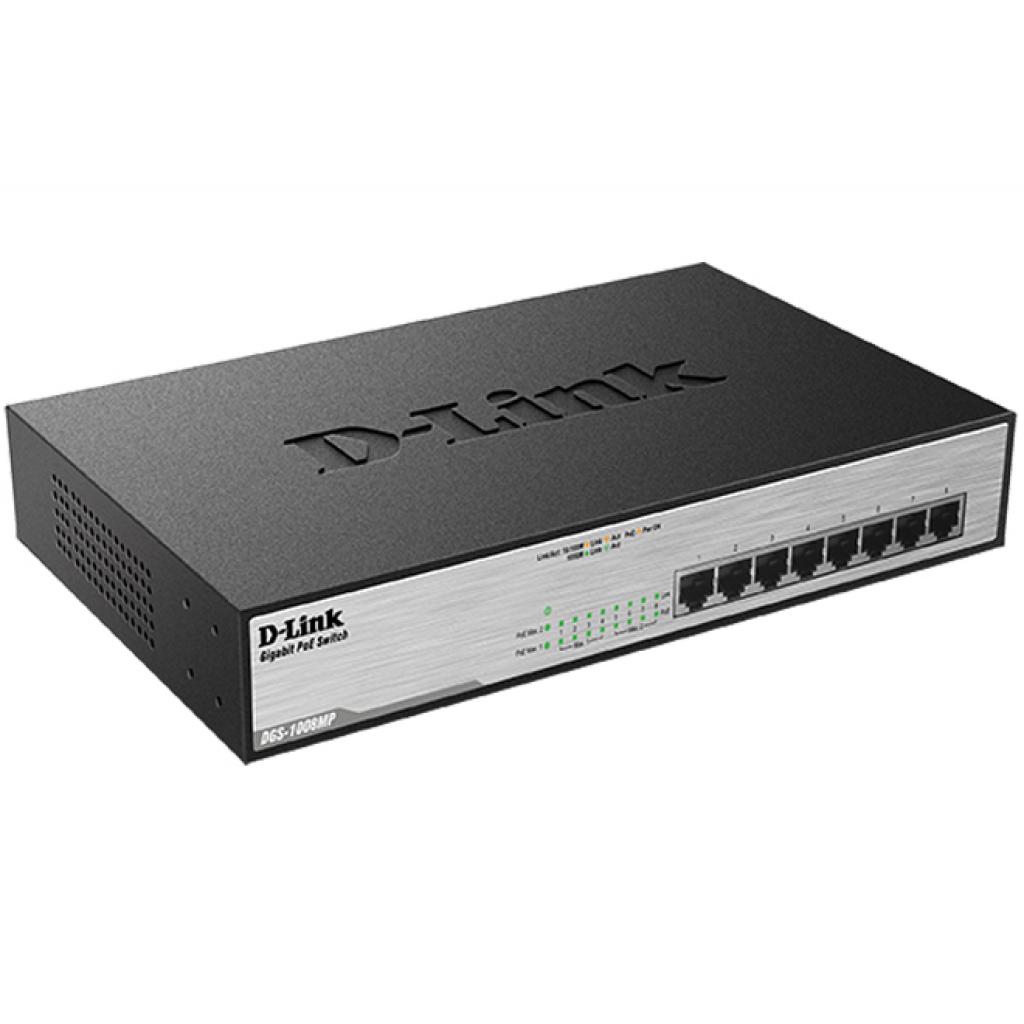Комутатор мережевий D-Link DGS-1008MP - зображення 2