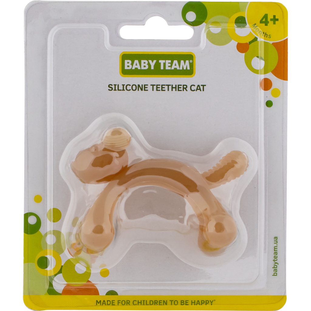 Прорізувач Baby Team Силіконовий Котик (4824428040266) - зображення 2