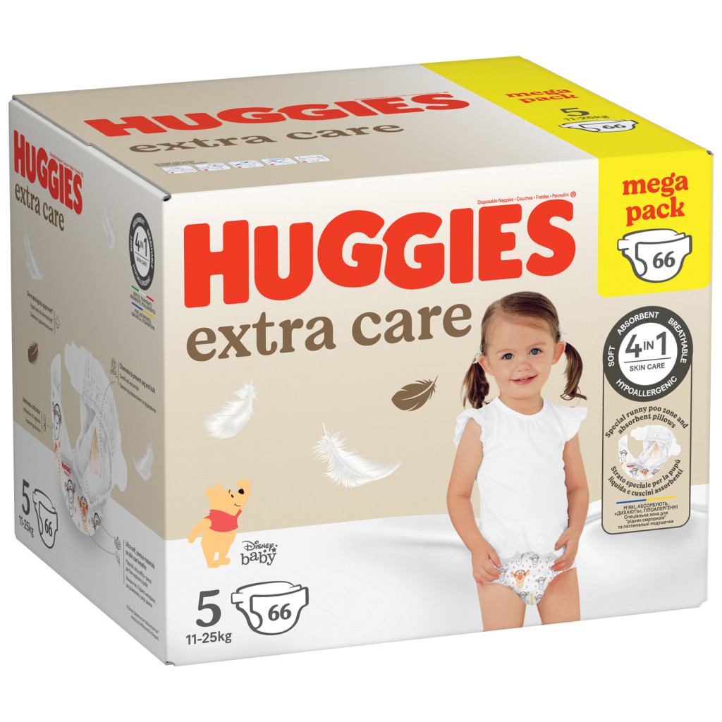 Підгузки Huggies Extra Care Size Розмір 5 (11-25 кг) 66 шт (5029053583174) - зображення 2