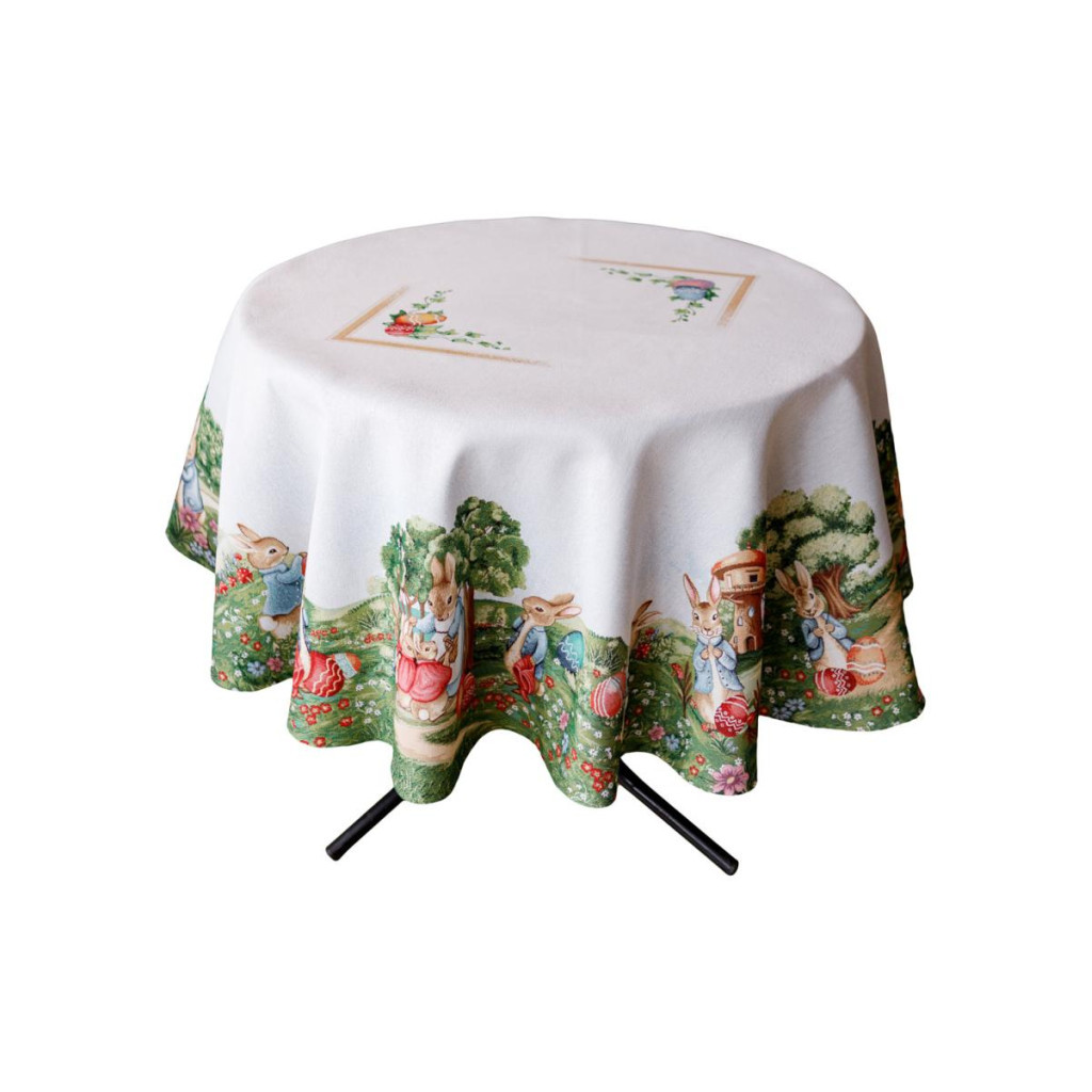 Скатертина Прованс гобеленова Галявина D-136 см (034135) - зображення 1