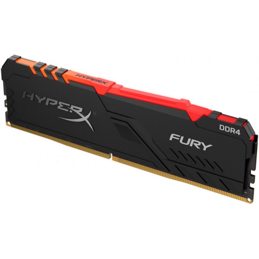 Модуль пам'яті для комп'ютера DDR4 8GB 3000 MHz HyperX Fury Black RGB Kingston Fury (ex.HyperX) (HX430C15FB3A/8) - зображення 4