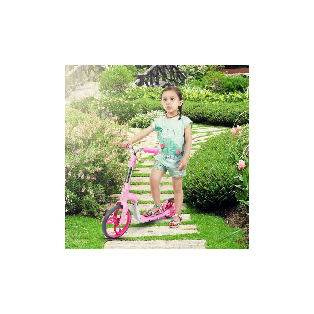 Самокат Daddychild Біговел 2 в 1 Спорт AEST B02 Рожевий (6468273) - зображення 4