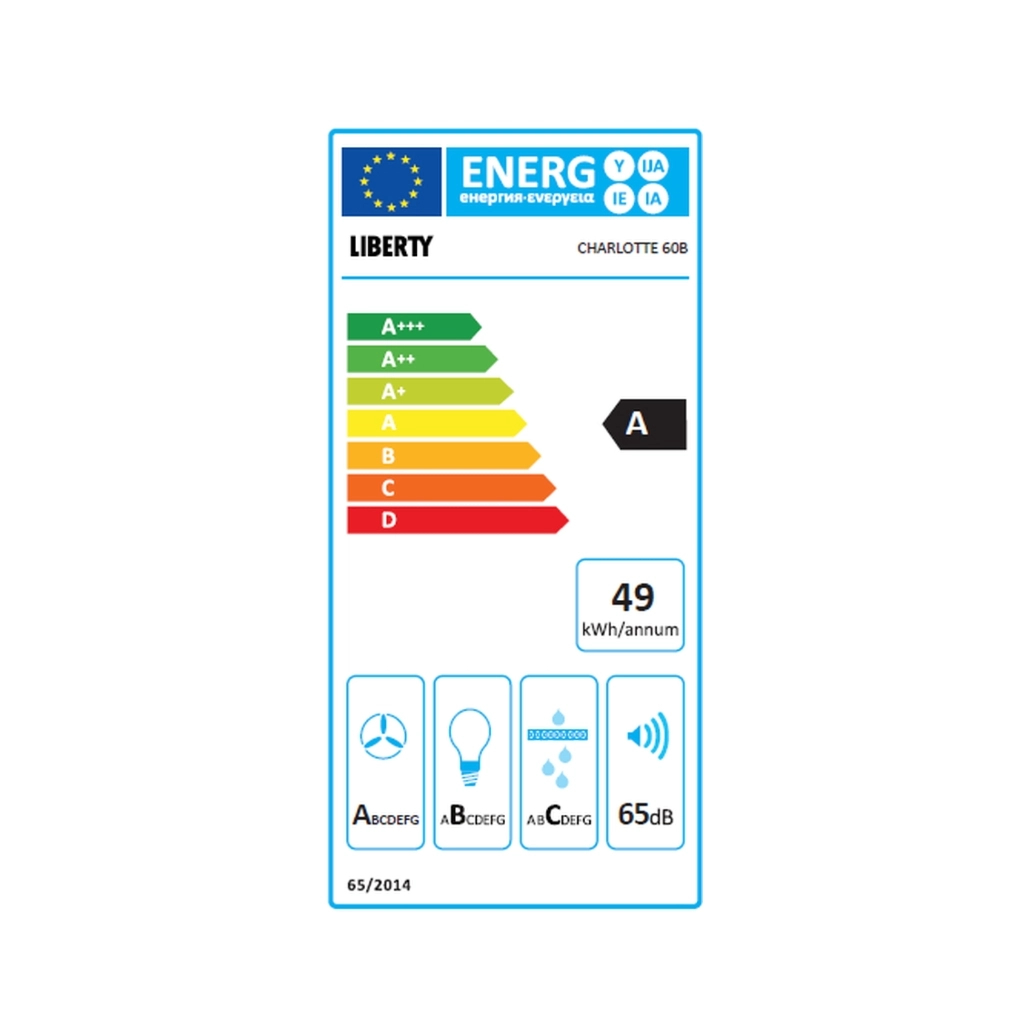 Витяжка кухонна Liberty Charlotte 60 B - зображення 3