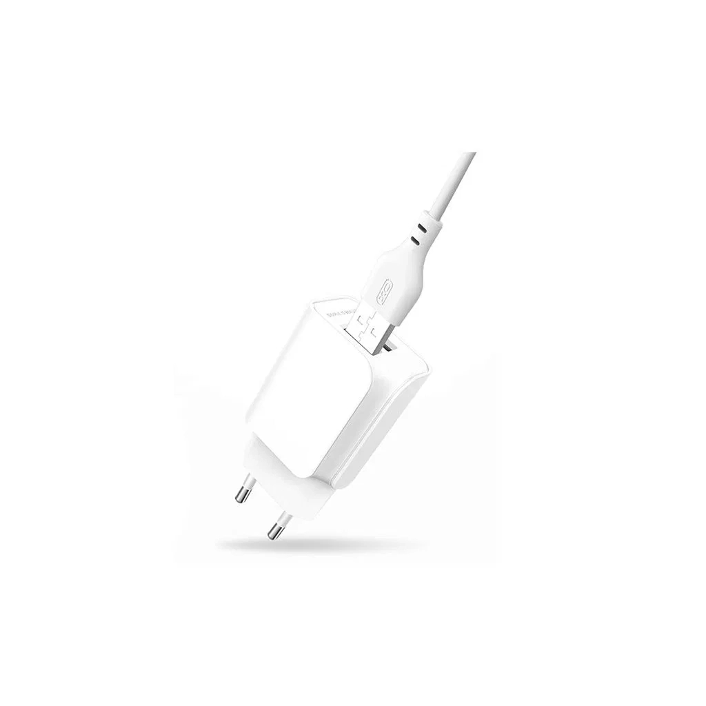 Зарядний пристрій XO L35D 2 USB 2.1A cable microUSB (XO-L35-MCR) - зображення 2