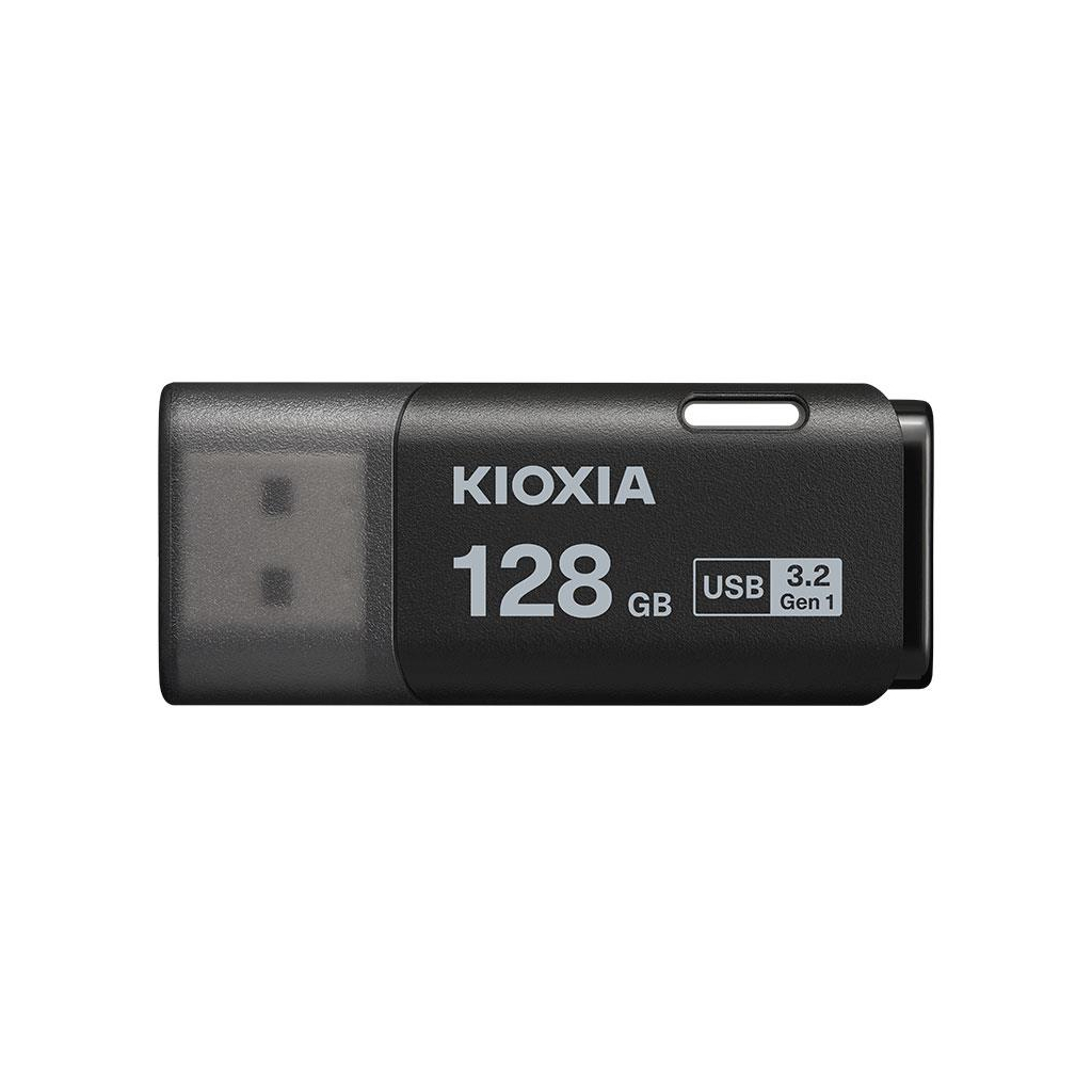 USB флеш накопичувач Kioxia 128GB TransMemory U301 Black USB 3.2 (LU301K128GG4) - зображення 1