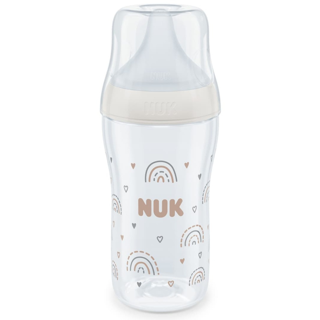 Пляшечка для годування Nuk Perfect Match М Веселка, скляна, 230 мл (3954141) - picture 1