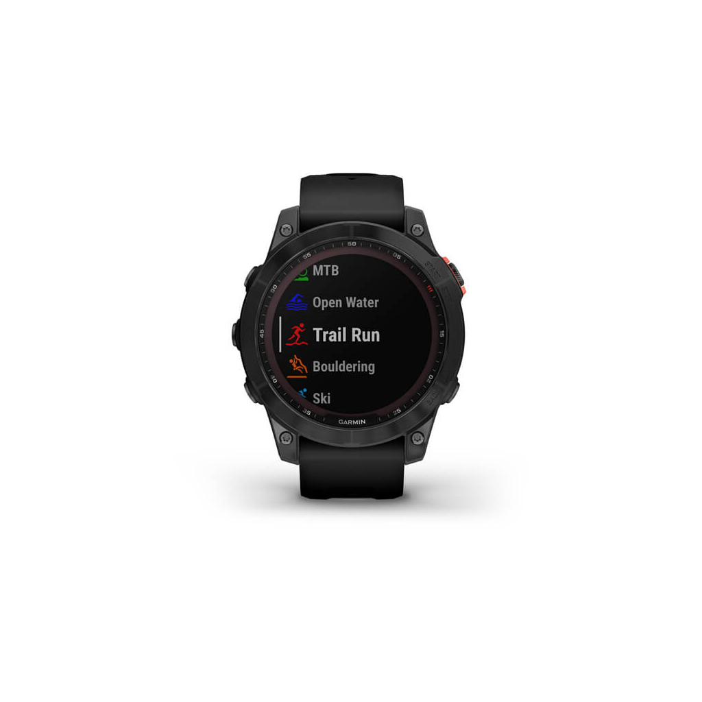 Смарт-годинник Garmin fenix 7 Solar, Slate Gray w/ Black Band, GPS (010-02540-11) - зображення 7