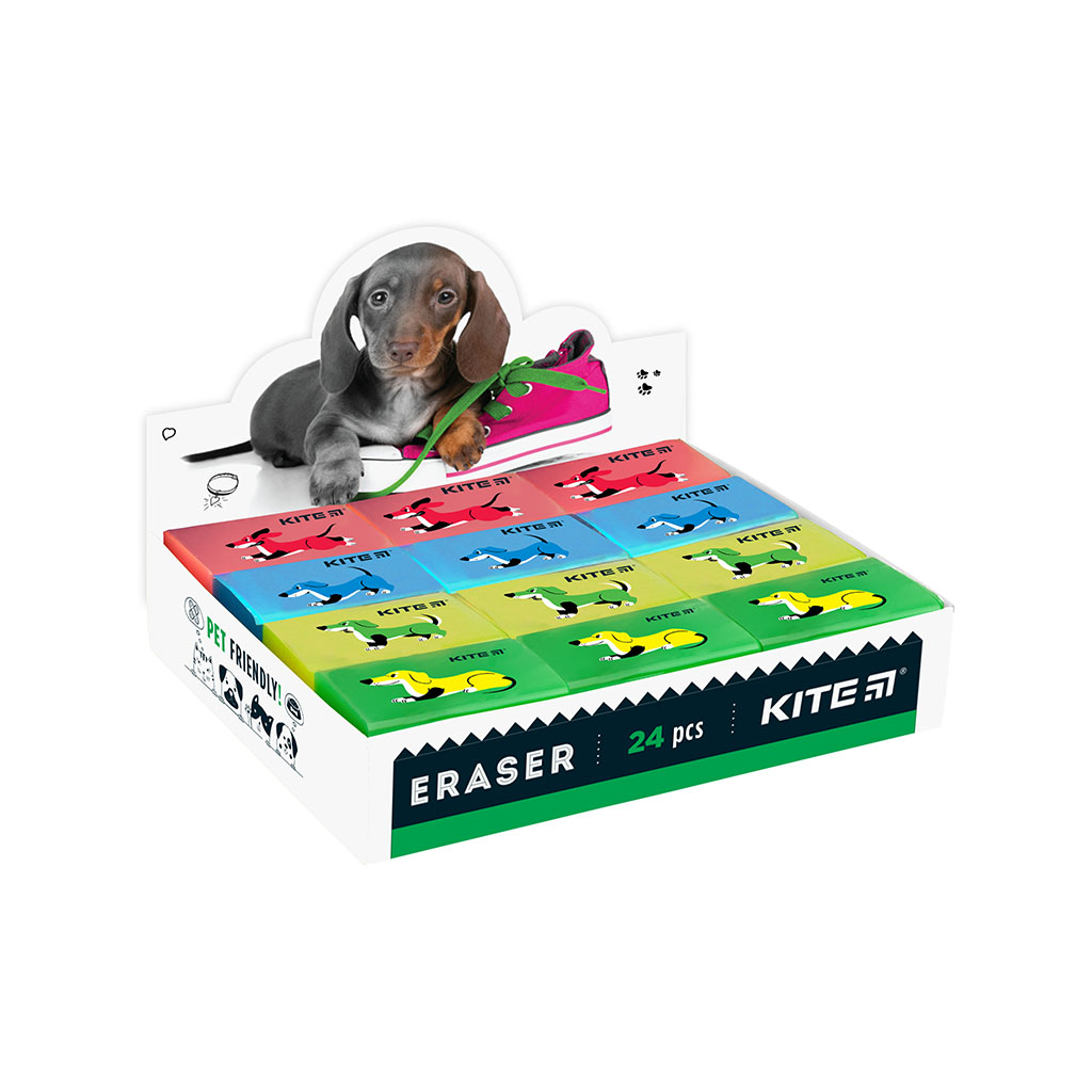 Гумка Kite кольорова Dogs, асорті (K22-026) - изображение 2