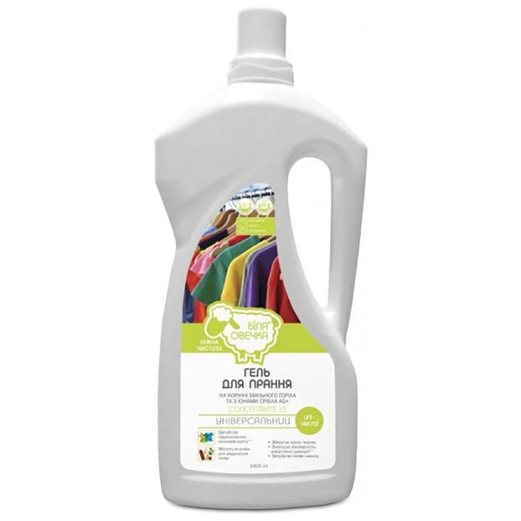 Гель для прання Біла Овечка Універсальний 1 л (4820205300493) - изображение 1