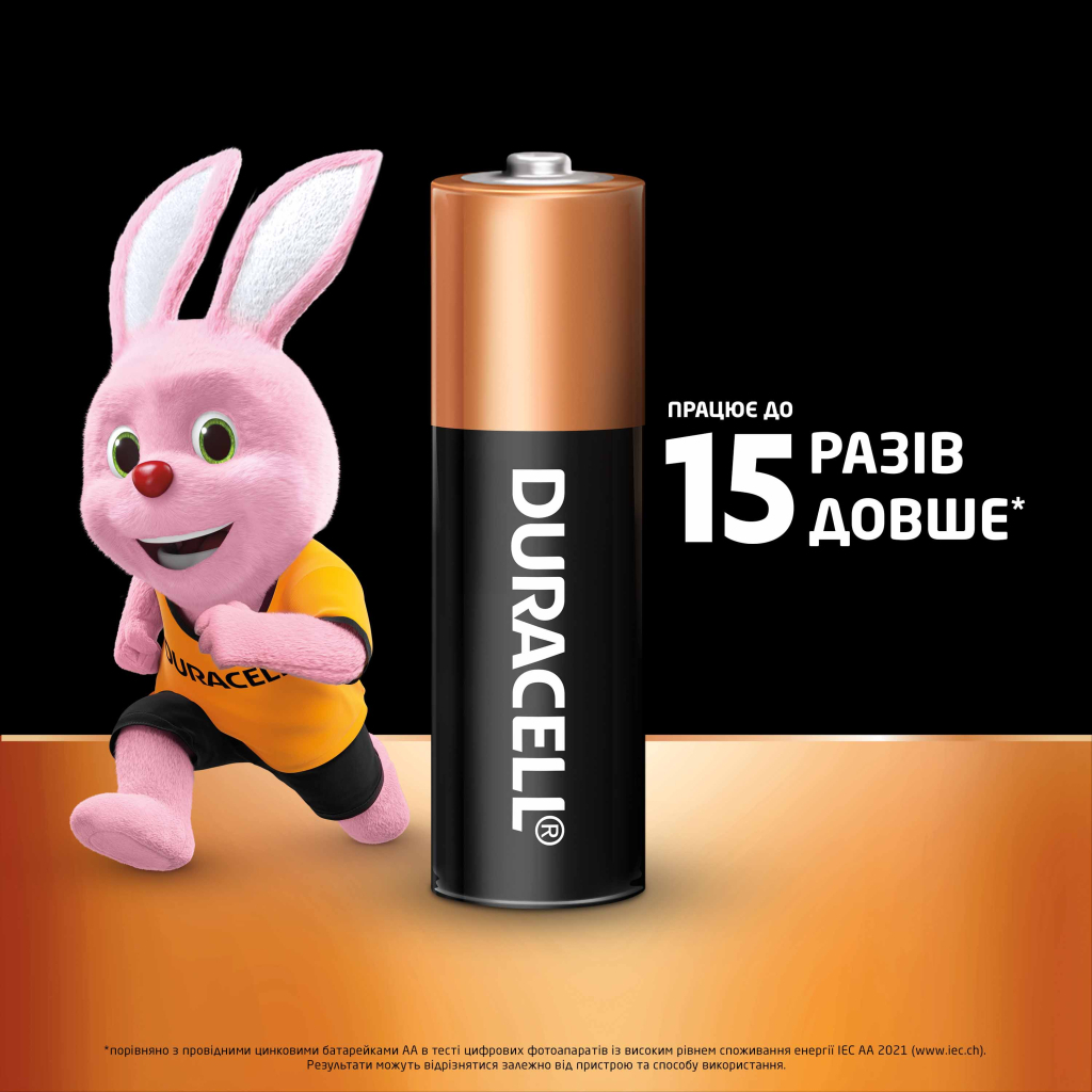 Батарейка Duracell AA лужні 12 шт. в упаковці (5000394006546 / 81551275) - изображение 3