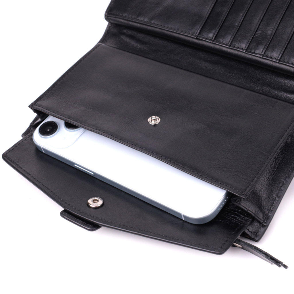 Гаманець Vintage З натуральної шкіри Чорний (22885) - изображение 8